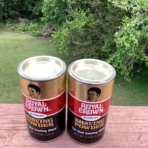 Lot of 2 Royal Crown Supreme Shaving Powder Depilatory 4.5 Ounces 3 Cans